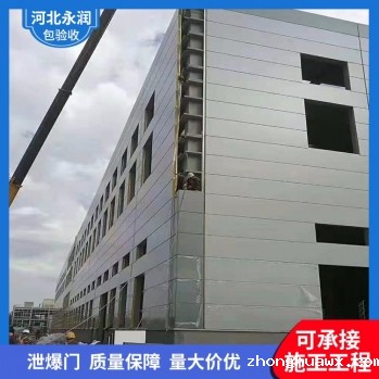 岩棉夹芯彩钢板泄爆墙